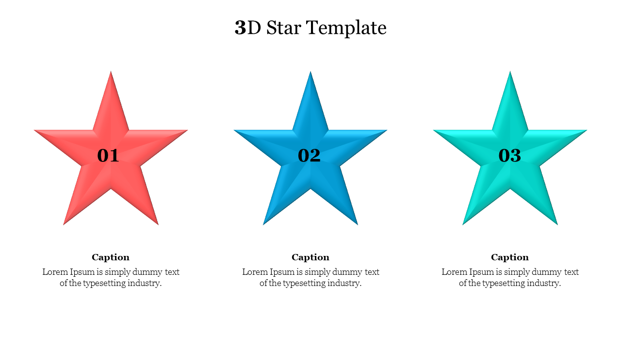 3D Star Template